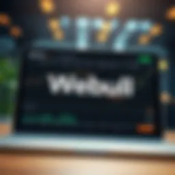 Webull trading platform interface showcasing features